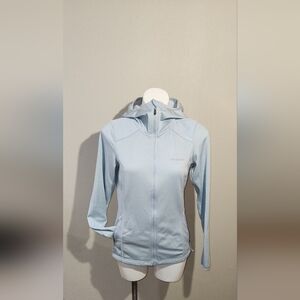 Columbia Full Zip Athletic Hoodie With Thumb Holes Women's Size Small